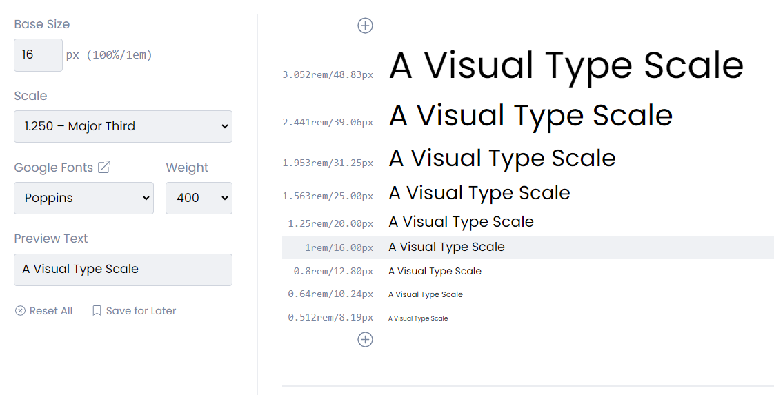 Typescale